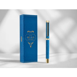 Belius Roller Wild West Azul Marino Dorado Tinta Negra Caja de Diseño