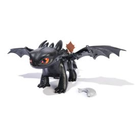 Spin Master Dragón Interactivo Toothless Doma y Entrena, 5 Personalidades, 60 Sonidos y Reacciones, Edad 4+, Pilas AAA, 25,4x33x20,3 cm