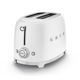 Smeg Tostadora 2X2 Estilo Años 50 Blanco Mate TSF01WHMEU