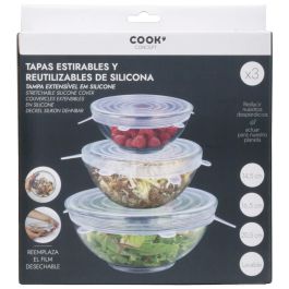 Cook Concept Juego de 3 Tapas Flexibles de Silicona Reutilizables para Recipientes de Cocina Precio: 6.89000015. SKU: B13SAHPKTX