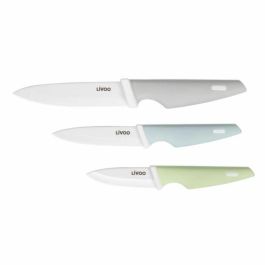 Livoo MEC137 Bloque de cuchillos 3 piezas con hoja de cerámica y medidas 7,5/10/12,5 cm. Apto para lavavajillas Precio: 26.49999946. SKU: B175MAA2XG