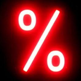 Signo LED Neon % Ancho 128Mm Alto 161Mm Fondo 38Mm - - Signo LED Neon % Ancho 128Mm Alto 161Mm Fondo 38Mm - -