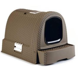 Curver Inodoro para Gatos con Sistema de Cajones, Filtro de Olores, Asa Transporte, Compartimento Accesorios y Fácil Limpieza - Moca Curver Inodoro para Gatos con Sistema de Cajones, Filtro de Olores, Asa Transporte, Compartimento Accesorios y Fácil Limpieza - Moca