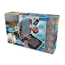 Lexibook Naval Battle Hablando, Juego de Mesa Electrónico para 1 o 2 Jugadores con 2 Niveles de Dificultad y 4 Idiomas (FR, DE, IT, NL)