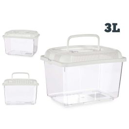 Pecera Mascow 24x17 cm Blanca con Asa - 3L, Plástico (12 Unidades) Precio: 68.4999997. SKU: B1ECFKQ677