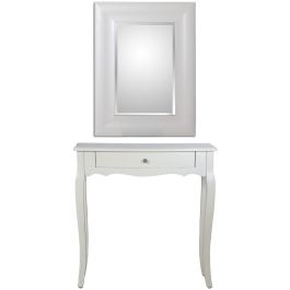 Espejo de pared Alexandra House Living Blanco Rectangular