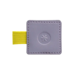 Antartik Portabolígrafo Autoadhesivo para Cuaderno con Elástico, Hasta 15 mm Grosor, Morado y Amarillo