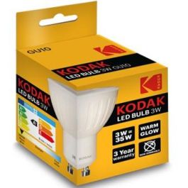 Kodak Bombilla LED Dicroica GU10 240 Lm, 3W, 25.000 Horas, Luz Cálida