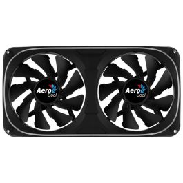 Aerocool Ventilador Caja Dual 240mm ARGB, 12cm, 1000 RPM, Negro, Compatible con ASUS Aura Sync, MSI Mystic Light, Gigabyte RGB Fusion