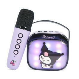 OTL TECHNOLOGIES Altavoz y Micro Karaoke Inalámbrico LED Kuromi Hello Kitty