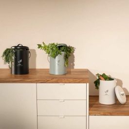 Livoo MES154N Cubo de compostaje de cocina negro de 6 litros