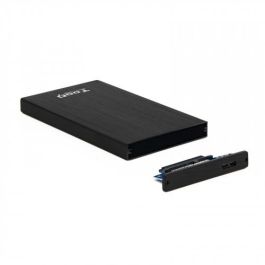 Tooq TQE-2527B Caja Externa para Disco Duro 2.5" USB 3.1 Gen 1 5Gbps UASP, compatible HDD/SSD SATA III 4TB, Aluminio Negro