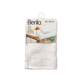 Berilo Toalla Lisa Gris Claro 30x50 cm, Algodón y Poliéster, Toalla de Mano o Aseo (Set de 36)