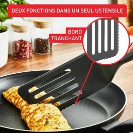 TEFAL Essential Espátula 2 en 1 + Espátula + Cucharón Graduado, Resistente al Calor, Sin BPA, Compatible con Lavavajillas K279S304