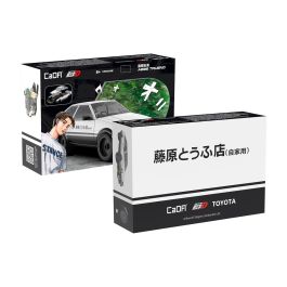 DEQUBE Toyota Trueno AE86 C55018W - Bloques de construcción Initial D, coche de control manual con doble licencia (66 piezas)