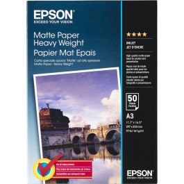 Epson Papel Mate de Alto Gramaje, A3, 50 Hojas de 167g. Matte Paper Heavy Weight Precio: 40.68999979. SKU: B1JJ3X73JS