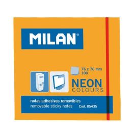 Notas Adhesivas Milan 100H 76X76 Neon Naranja (Set de 10)