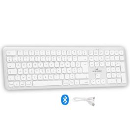 Teclado inalámbrico Bluetooth - BLUESTORK - MAC - Tamaño completo - Compatible con Mac - Blanco Teclado inalámbrico Bluetooth - BLUESTORK - MAC - Tamaño completo - Compatible con Mac - Blanco