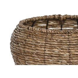 Set de Maceteros Home ESPRIT Marrón Metal Fibra 41 x 41 x 32 cm Set de Maceteros Home ESPRIT Marrón Metal Fibra 41 x 41 x 32 cm