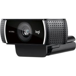 Logitech C922 Pro Stream Webcam HD 1080p 30fps / 720p 60fps con H.264, Trípode, Micrófonos Estéreo, Ajuste de Luz Automático para Streaming