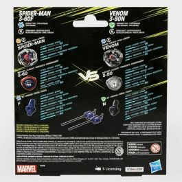 HASBRO Spider-Man 3-60F y Venom 3-80N Beyblade X con 2 Tops y 2 Lanzadores, Diseño Takara Tomy, Edad +8 años