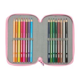 Safta Plumier Triple Barbie Painterly 37 Piezas 12,5x19,5x5,5cm