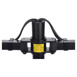 iiyama DS1002D-B1 Soporte de Mesa para 2 Pantallas, Ajuste de Altura, 10 kg por Pantalla, VESA 100x100/75x75 mm, Para Pantallas 10''-30'', Negro