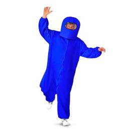 My Other Me Disfraz Among Us Impostor Azul Talla M - Incluye Escafandra y Traje Completo con Cremallera y Bolsillos para Niños +3 Años