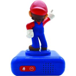 Lexibook Rl800Ni Reloj Despertador Infantil Super Mario con Alarma de Sonidos Originales del Universo Super Mario +3 Años