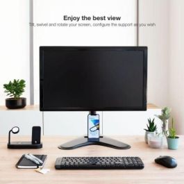 TooQ DB1701TN-B soporte para monitor 81,3 cm (32") Negro Escritorio