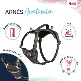 Halti Anatomy Arnés Gris L Cuerpo 60-85 cm Halti Anatomy Arnés Gris L Cuerpo 60-85 cm