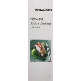 Inde Vaporera Doble para Microondas Codowave Innovagoo - 22 x 25 x 8.5 cm (12 Unidades)