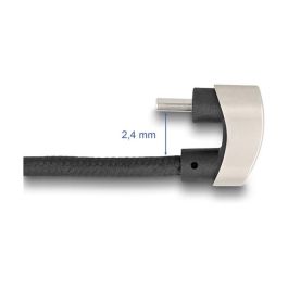 DeLOCK USB 2.0 Cable USB Tipo C Macho a Macho Ángulo 180°, 1 m, PD 3.0, 60 W, 0.48 Gbit/s, Negro