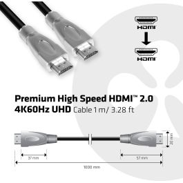 Club3D Cable HDMI 2.0 High Speed 4K 60Hz UHD 1 metro