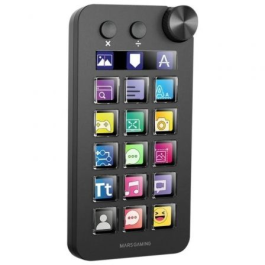 Mars Gaming MSD-NEO Control Deck para Streamers y Productividad - 15 Teclas LCD, Rueda, 2 Botones, Pantalla, Negro Precio: 90.98999987. SKU: B18LE88583