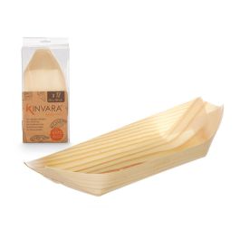 Set 12 Bandejas Ovaladas Madera Grd Kinvara 12X28CM (12 Unidades) Precio: 36.49999969. SKU: B14Y4MPSD5