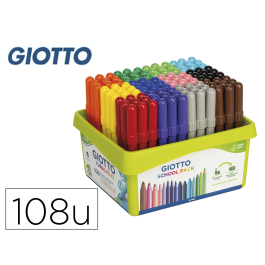 Giotto Rotulador Turbo Maxi School Pack 108 Unidades (12 Colores x 9) Precio: 35.50000003. SKU: S8408407
