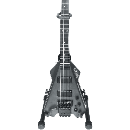 Quiklok Soporte para Guitarra Eléctrica y Bajo de Suelo, Plegable, Altura Ajustable de 510-860mm, Acero Negro