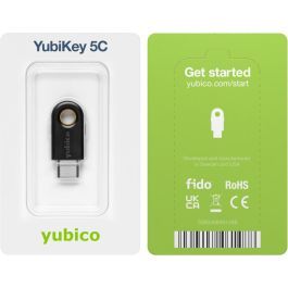 Yubico YubiKey 5C Llave de Seguridad USB-C, FIDO U2F, Autenticación de Dos Factores Fuerte