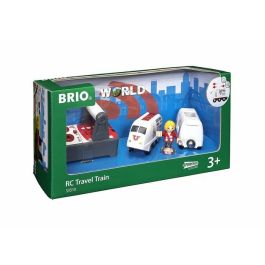 Brio World 33510 Tren de pasajeros controlado por radio con luz y sonido, 2 velocidades y 2 frecuencias para niños +3 años