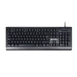 CoolBox COO-TEC04DNI Teclado USB QWERTY Español Completo de Membrana para Oficina Negro