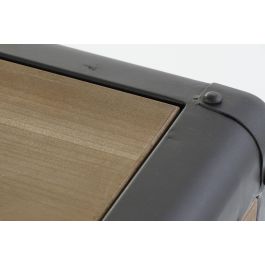 DKD Home Decor Cajonera Vintage de Madera Abeto y Metal, 8 Cajones, Natural y Negro, 129x42x79 cm Desmontable DKD Home Decor Cajonera Vintage de Madera Abeto y Metal, 8 Cajones, Natural y Negro, 129x42x79 cm Desmontable