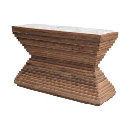 DKD Home Decor Consola Item Home Marron Blanco Madera reciclada Marmol 138 x 45 x 87 cm Precio: 472.69000053. SKU: B16EEFKXT5