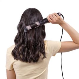 Babyliss C112E Rizador de Pelo Curl Styler Luxe con Cilindro Ranurado, Placas de Cerámica, Tecnología de Aire Fresco, Gran Diámetro