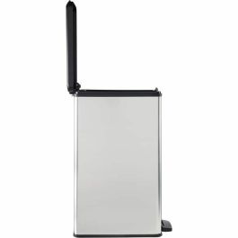 Curver CUR3253922340304 Papelera Slim 40L Gris Metalizado Ahorro de Espacio 40 x 25 x 61 cm