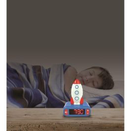 Lexibook Despertador Infantil Cohete con Luz Nocturna y Sonidos Espaciales, Alarma con Pantalla LCD Digital y Función Snooze Lexibook Despertador Infantil Cohete con Luz Nocturna y Sonidos Espaciales, Alarma con Pantalla LCD Digital y Función Snooze