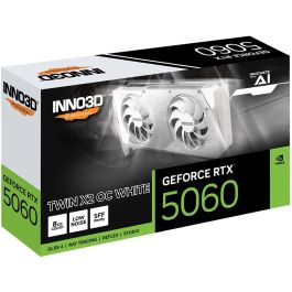 Inno3D RTX5060 Twin X2 OC White 8GB GDDR7 HDMI 3xDP Tarjeta Gráfica