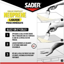 SADER Líquido de Contacto Neopreno Multiuso Súper Potente Agarre Inmediato - 250 ml
