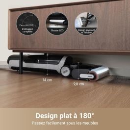 Dreame DRE6976233677347 Aspiradora en seco y húmedo H14 Pro con Diseño 180°, Limpieza cepillo 60°C, Secado 5 min y 18 kPa