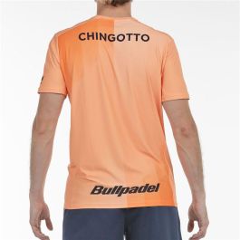 Camiseta de Manga Corta Hombre Bullpadel Chingotto 25V Naranja Pádel 42-43